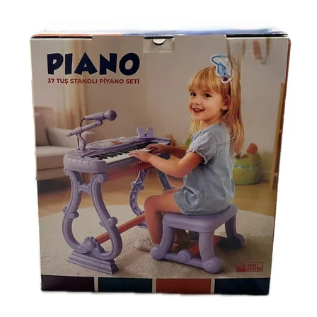 URT033-003 AYAKLI 37 TUŞ PİANO ORG - LİLA