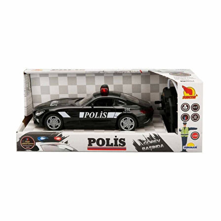 CEYLAN ADAM Nessiworld 20357 Uzaktan Kumandalı Suncon Işıklı Polis Arabası 21 cm