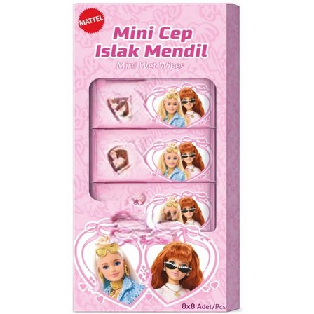 Mey İthalat® Islak Mini Cep Mendili 8'li