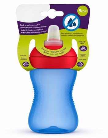 Mey İthalat® Yumuşak Uçlu Bardak 300 ml Mavi