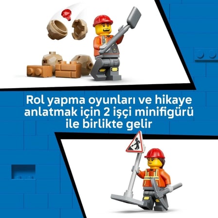 Mey İthalat Sarı Kazıcı Yükleyici Yapım Oyuncağı 60480