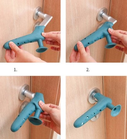 Mey İthalat® Silikon Duvar Koruyucu Kapı Stoperi GRİ