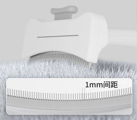 Mey İthalat® Basmalı Metal Uçlu Evcil Hayvan Tüy Toplama Tarağ