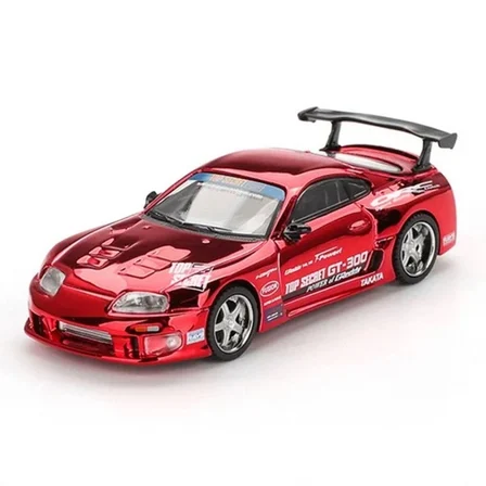 Mey İthalat  1/64 Model Araç Supra (A80) Top Secret GT-300 Top Secret Red Chrome