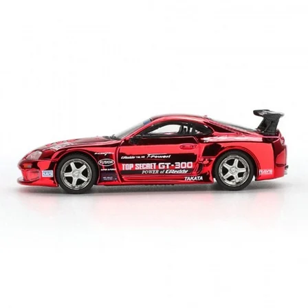 Mey İthalat  1/64 Model Araç Supra (A80) Top Secret GT-300 Top Secret Red Chrome