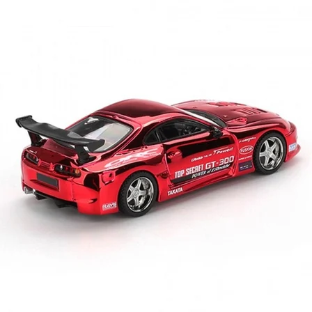 Mey İthalat  1/64 Model Araç Supra (A80) Top Secret GT-300 Top Secret Red Chrome
