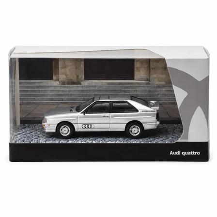 Mey İthalat 1/64 Model Araç Audi Quattro Silver - Schuco X