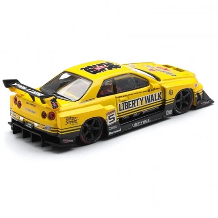 Mey İthalat Model Araç 1/64  LB-ER34 Super Silhouette SKYLINE Sport Yellow