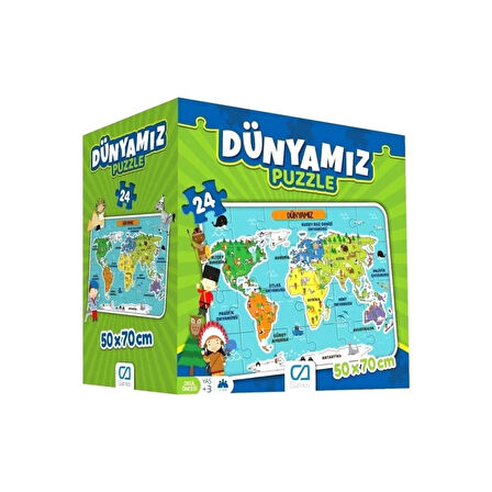 CEYLAN ADAM  5025 CA Games, Dünyamız 24 Parça Puzzle / +3 yaş