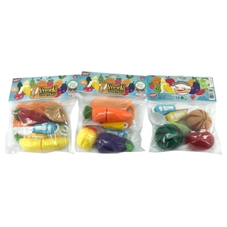 Mey İthalat® URT007-PVC-1AB KESİLEBİLEN SEBZE MEYVE 3 PCS