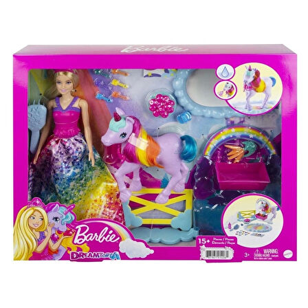 CEYLAN ADAM  GTG01 Barbie, Bebek ve Tek Boynuzlu At, Dreamtopia Hayaller Ülkesi