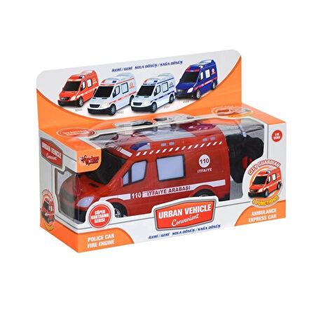 CEYLAN ADAM Nessiworld V001-2 V3 V004  Kumandalı Sesli Işıklı Polis Arabası-Jandarma-Ambulans-İtfaiye 1:18-Vardem