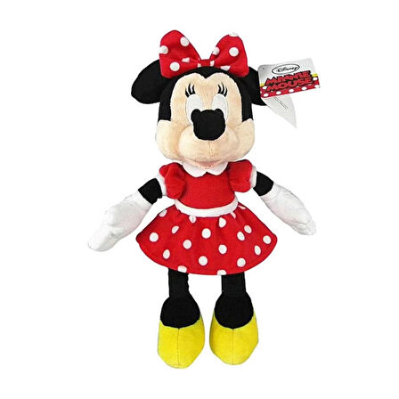 CEYLAN ADAM Nessiworld 3414 Peluş Minnie  Kırmızı Elbiseli 25 cm -Sunman