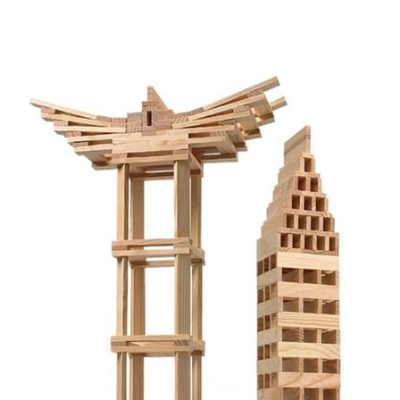 Mey İthalat KR101 Woodoy City Wood Ahşap Bloklar