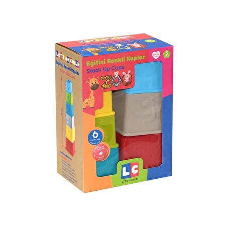 CEYLAN ADAM Nessiworld  30798 Let's be Child - Eğitici Renkli Kaplar Zoo +5 ay