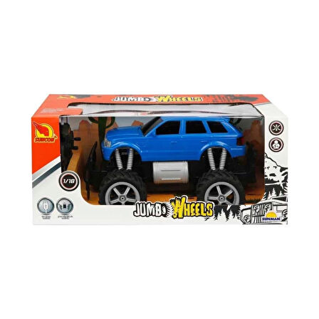 CEYLAN ADAM Nessiworld 80012 1:18 Uzaktan Kumandalı Jumbo Wheels Usb Şarjlı Araba
