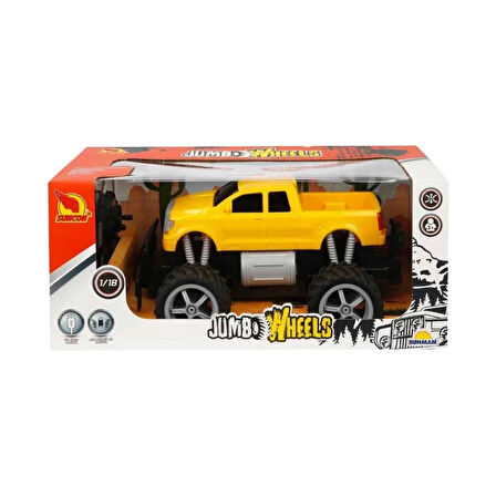 CEYLAN ADAM Nessiworld 80012 1:18 Uzaktan Kumandalı Jumbo Wheels Usb Şarjlı Araba