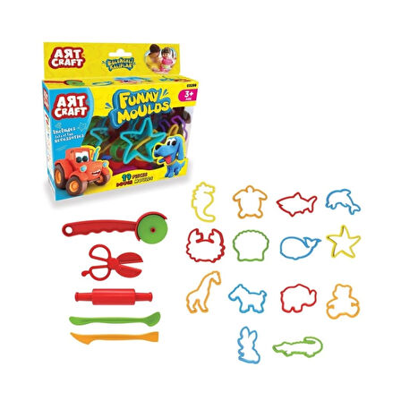 CEYLAN ADAM Nessiworld 03299 Art Craft 19 parça EĞLENCELİ KALIPLAR