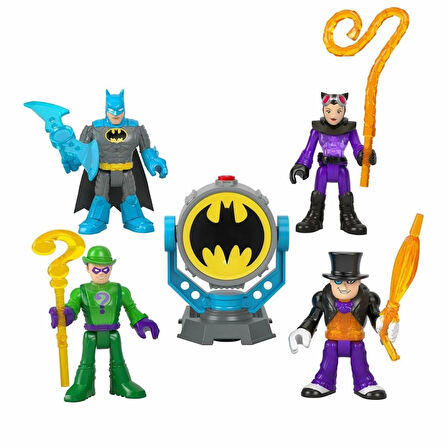 CEYLAN ADAM Nessiworld HFD47 Imaginext, Bat-Tech Bat-Signal Figür Seti, DC Super Friends