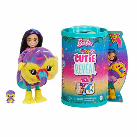 CEYLAN ADAM  HKR12 Cutie Reveal Bebekler Chelsea Tropikal Orman Serisi