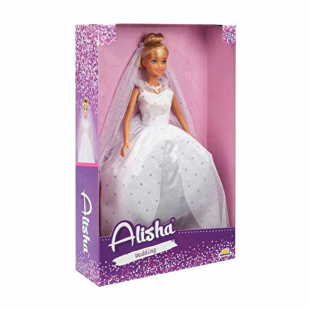CEYLAN ADAM  3381 SUN-RST-SIS-Gelinlikli Manken Bebek Alisha 29 cm - Sunman