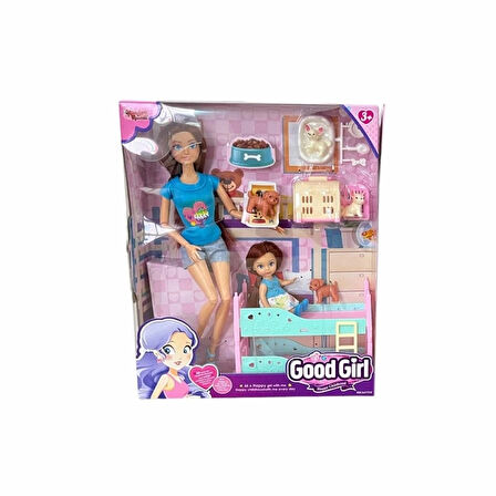 CEYLAN ADAM  WG-C115112 Kutulu 29cm Aksesuarlı Ranzalı Bebek - Vardem Oyuncak