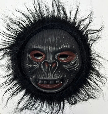 CEYLAN ADAM   Orangutan Maskesi - Maymun Maskesi - Goril Maskesi Yetişkin Çocuk Uyumlu Siyah Renk Model 2