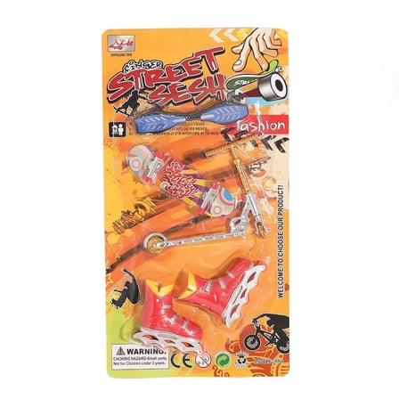 Mey İthalat®  KZL-012-A7 Kartela Kaykay Paten Scooter Oyun Seti -Kızılkaya