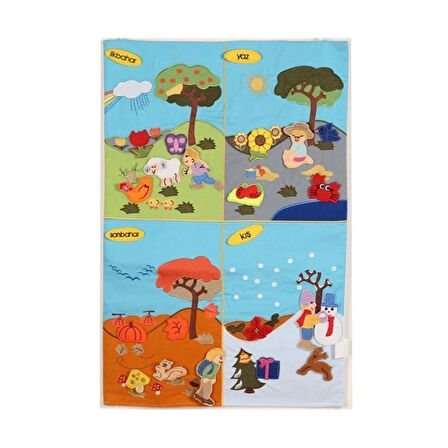 CEYLAN ADAM  AND-5125 Cırtlı Dört Mevsim Pano -Anadolu Oyuncak