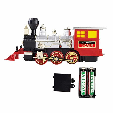 CEYLAN ADAM  01551 Sunman, Sesli ve Işıklı Klasik Tren Seti 16 Parça