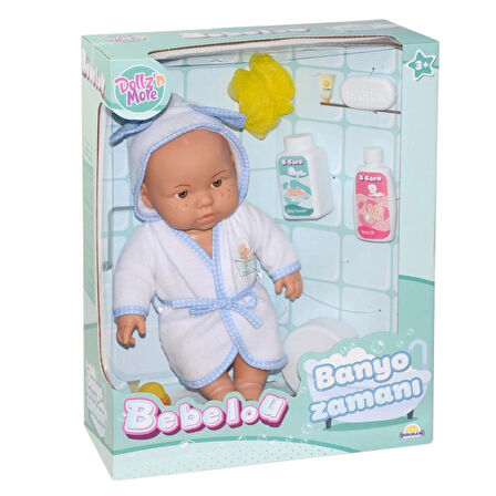 CEYLAN ADAM Nessiworld 030031 Sunman, Bebelou Banyo Zamanı Bebek Seti, 35 cm / +3 yaş