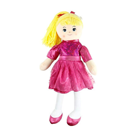 CEYLAN ADAM  AY950C Parlak Elbiseli Bez Bebek 50 cm -Vardem