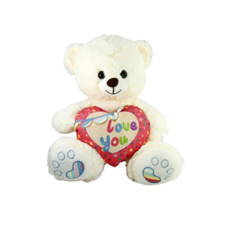 CEYLAN ADAM   PJH2324  Peluş Kalpli Ayı Love You 30 cm -Vardem