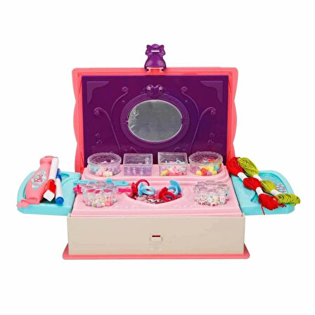 CEYLAN ADAM  3662  Pretty Pinky 3'ü 1 Arada Boncuk Yapım Seti -Sunman