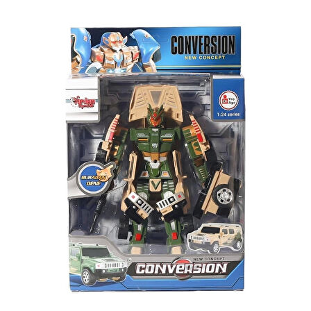 CEYLAN ADAM  HW-899-1-2-5 Dönüşebilen Robot Jeep 1:24 -Vardem