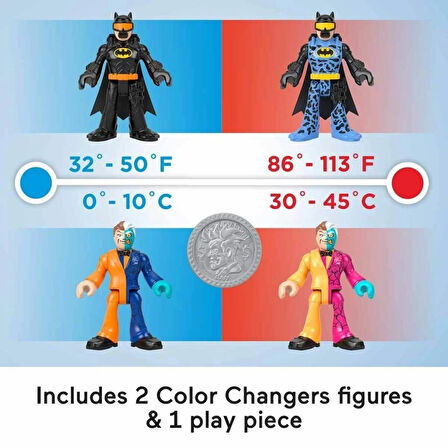 CEYLAN ADAM  HMX60 Imaginext® DC Super Friends™Color Changers Temel Figür Seti