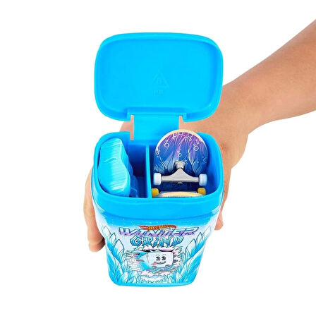 CEYLAN ADAM   HTP10 Hot Wheels Skate İkili Parmak Kaykay Kutusu (Aromalı Sakız Kutusu Temalı)
