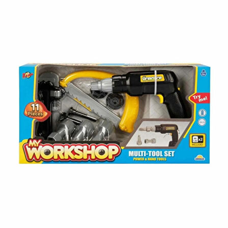 CEYLAN ADAM   4622 Zapp Toys My Workshop Elektronik Tornavida Tamir Seti 11 Parça