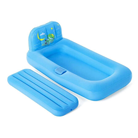 CEYLAN ADAM   Bestway Fisher Price Mavi Çocuk Yatağı