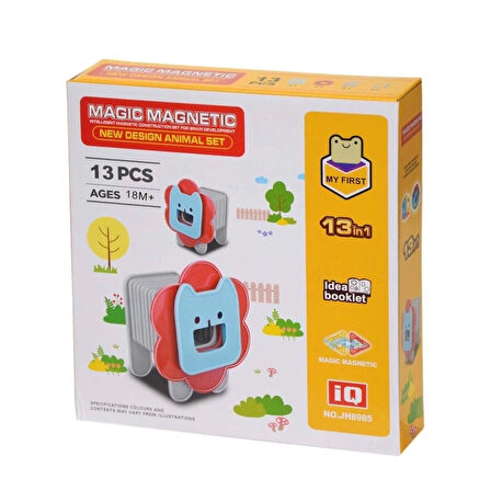 CEYLAN ADAM   Manyetik Aslan Blok Seti 13 Parça