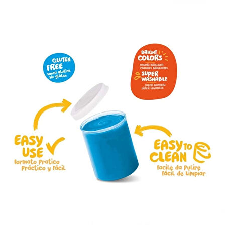 CEYLAN ADAM   Carioca Yıkanabilir Parmak Boyası 6 Renk