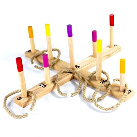 CEYLAN ADAM   Playwood Kutuda Ahşap Halka Atma Oyunu