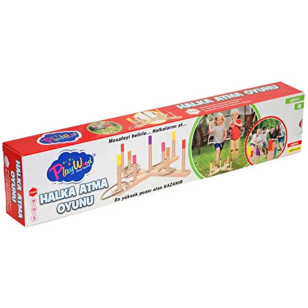 CEYLAN ADAM   Playwood Kutuda Ahşap Halka Atma Oyunu