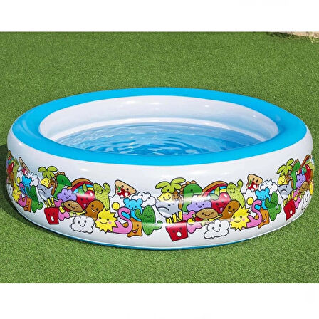 CEYLAN ADAM   Bestway Şişme Jumbo Desenli Havuz 51122