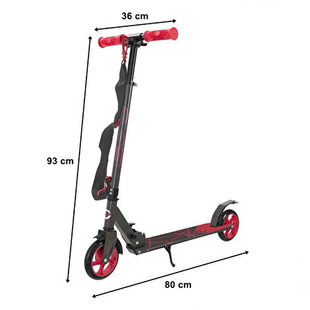 CEYLAN ADAM   Evo Flexi 2 Tekerlekli Scooter Kırmızı