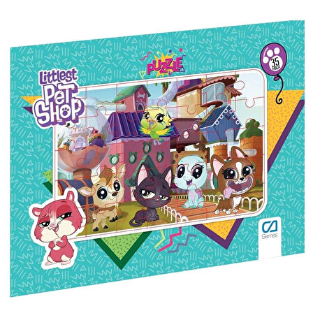 CEYLAN ADAM Nessiworld CA 5018-5019 Littlest Pet Shop Frame Puzzle 35 Parça-CA Games