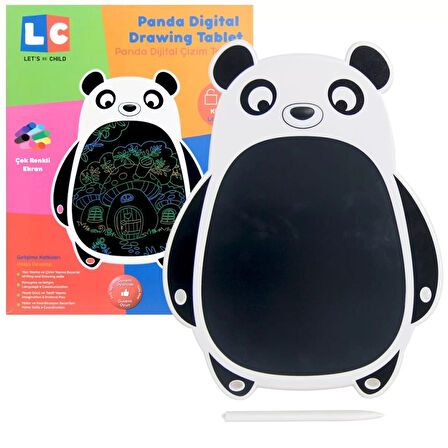 CEYLAN ADAM   LCD Dijital Renkli Panda Çizim Tableti 8,5 İnç