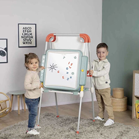 CEYLAN ADAM   Smoby Metal Ayaklı Çift Taraflı Manyetik Yazı Tahtası 7600410207