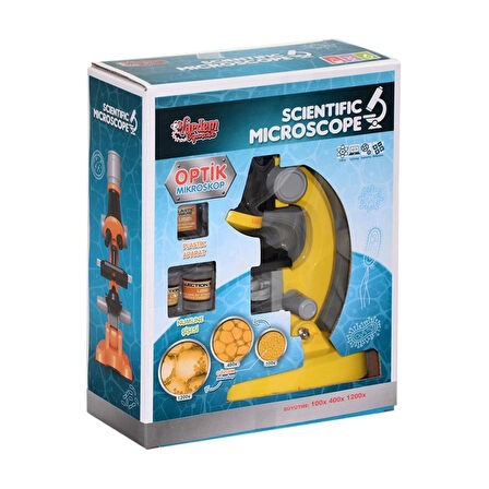 CEYLAN ADAM Nessiworld KM-1012A-1 1013A-1 Işıklı Objektif Bilim Mikroskopu -Vardem