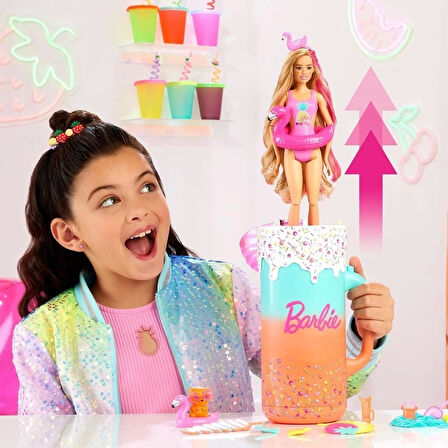 CEYLAN ADAM   HRK57 Barbie Pop Reveal Sürprizli Bardak Oyun Seti